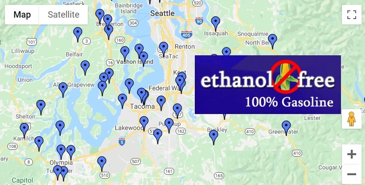 Non Ethanol Map 
